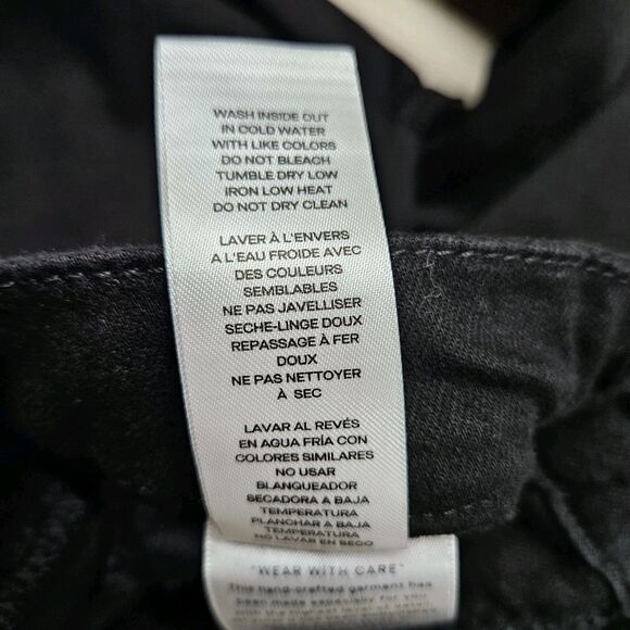 Good American Womens Black Straight Leg Jeans Size 6/28 - Picture 11 of 14